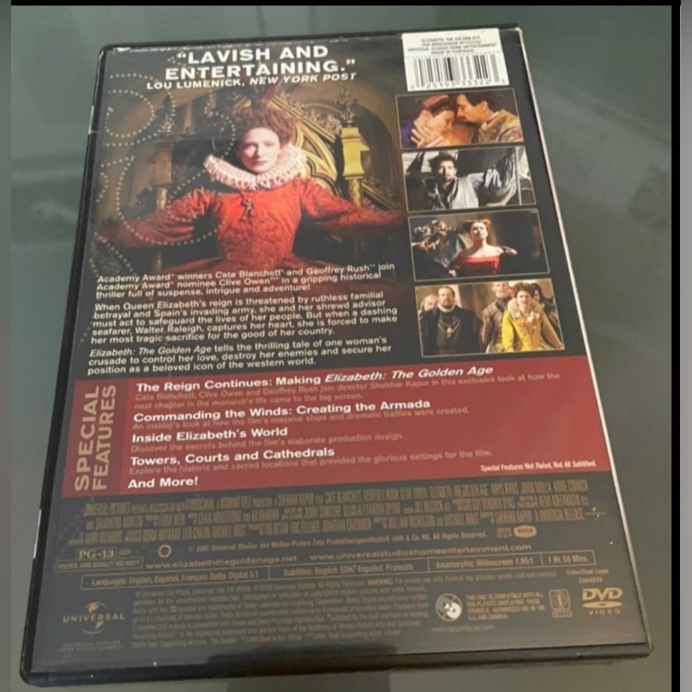 DVD Movie Elizabeth The Golden Age 
Cate Blanchett - Picture 3 of 4